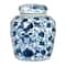 Hello Honey® 6.5'' Blue & White Ceramic Ginger Jar with Lid